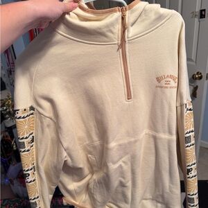 Billabong Women's Cream Cowl Neck Sweater